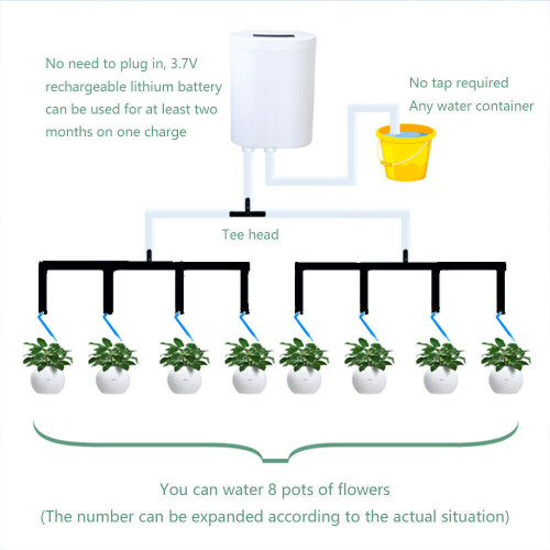 Automatic Drip Irrigation System Plant Controller Self Watering Kit 2