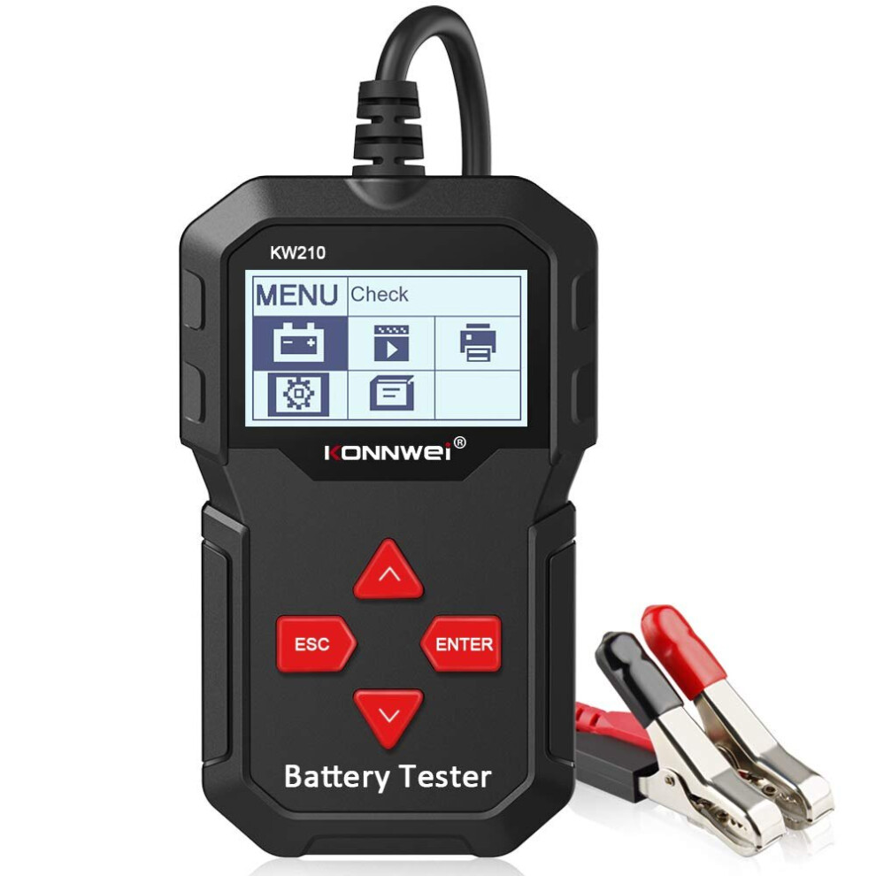 Konnwei Kw210 12V Car Battery Tester 100-2000 Cca 220Ah Battery Load Tester Automotive Digital Battery Analyzer&Battery Diagnostics Tool For Vehicle 716709399535