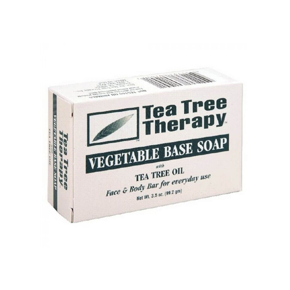 Tea Tree Therapy Vegetable Base Soap  Cleanses and purifies the skin with the natural.(110 g)