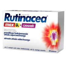 Rutinacea Max D3 + Czosnek 60 tab supplement support daily