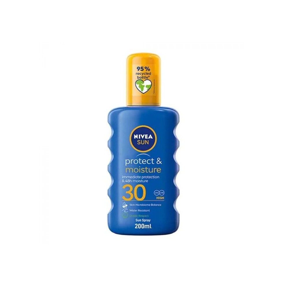 Nivea Sun Protect & Moisture Spf30 Moisturizing Sun Spray 200 Ml