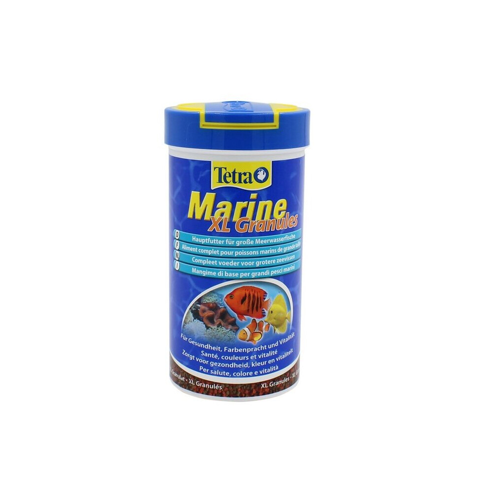 Tetra Marine XL Granules Feed for Fish (250 ml) - Nutrient-Rich Granules for Healthy Growth and Vitality in Marine Fish
