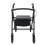 Folding  Rollator 4 Wheel Mobility Walker Adjustable w/Padded Seat 5