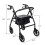 Folding  Rollator 4 Wheel Mobility Walker Adjustable w/Padded Seat 11