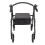 Folding  Rollator 4 Wheel Mobility Walker Adjustable w/Padded Seat 6