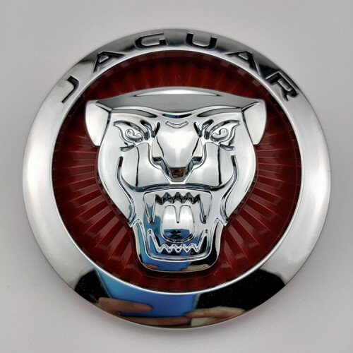 (Red) Suitable for Jaguar hood front grille logo (8.6cm)