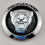 (Silver Black) Suitable for Jaguar hood front grille logo (8.6cm) 1