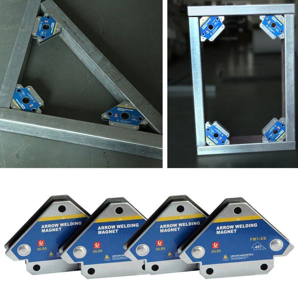 4X Welding Magnet Magnetic Square Welder Holder Arrow 28Lbs 135Â° 45Â° Clamp 931581526293