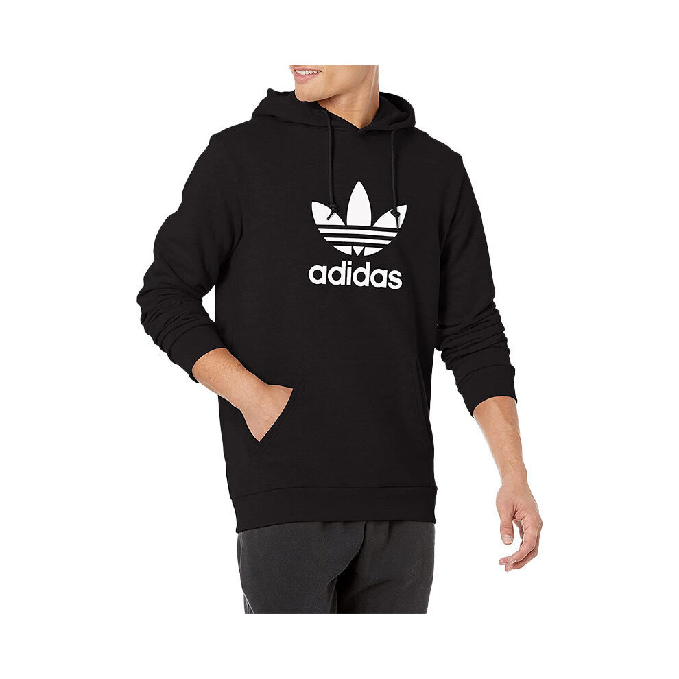 Adidas (Black, S) Trefoil Mens Hoodies Sweatshirts