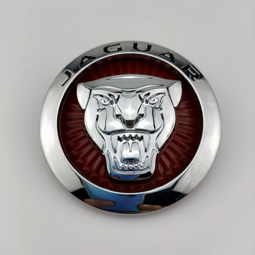 (Red) Suitable for Jaguar hood front grille Logo(7.2cm)