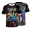 (Black, L) Rainbow Roblox Friends Adult Tshirt Print Short Sleeve Pullover Perimeter Game 1