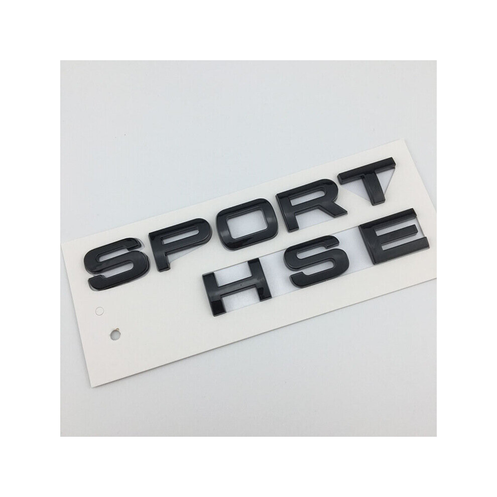 (Black) Suitable For Range Rover Sport Logo Hse Lettering Black 722872474061