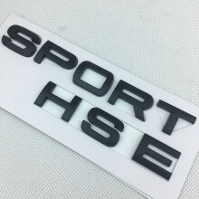 (Matte silvery) Suitable for Range Rover Sport logo HSE lettering