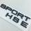 (Matte silvery) Suitable for Range Rover Sport logo HSE lettering 1