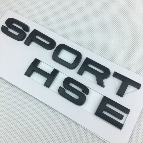 (Matte silvery) Suitable for Range Rover Sport logo HSE lettering