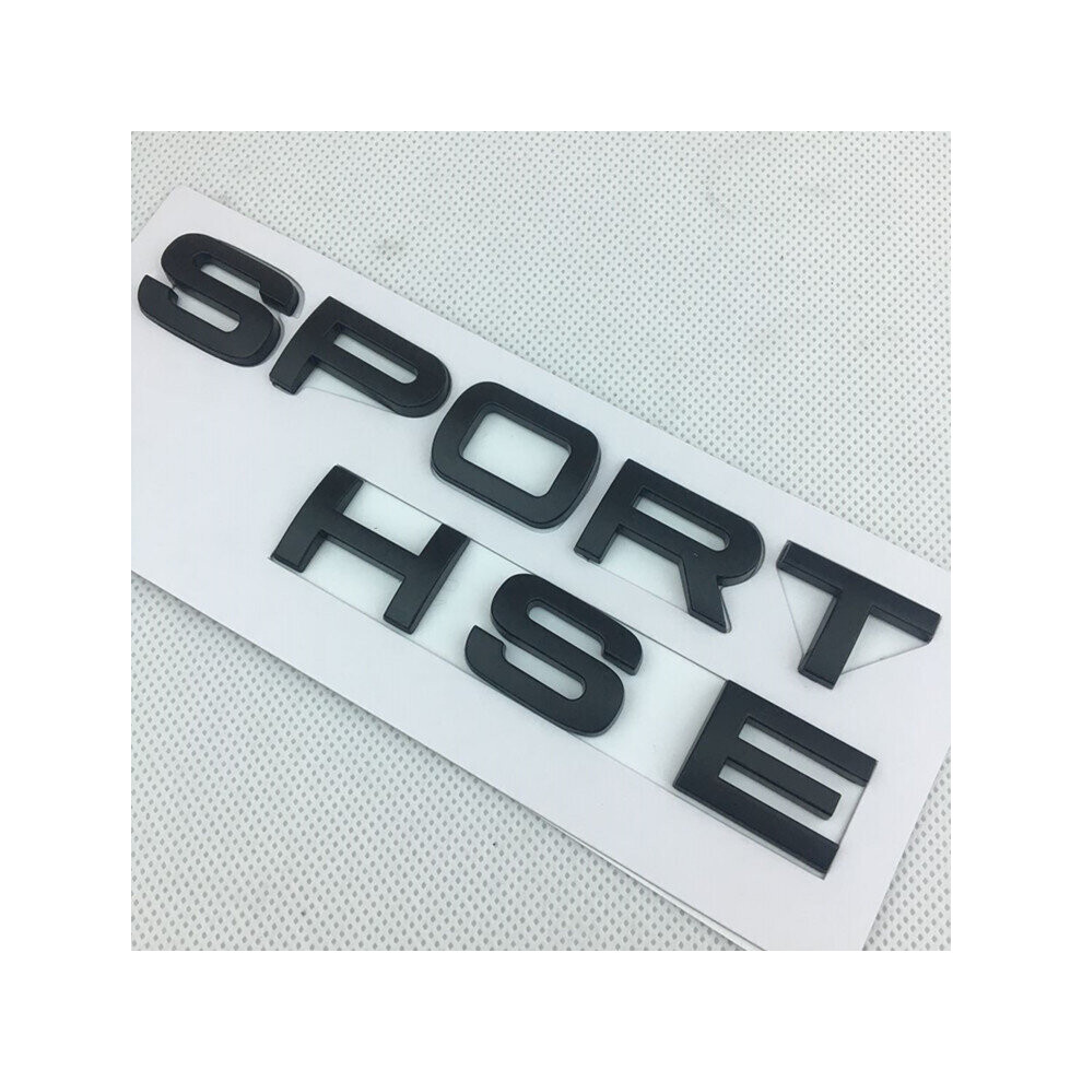 (Matte silvery) Suitable for Range Rover Sport logo HSE lettering