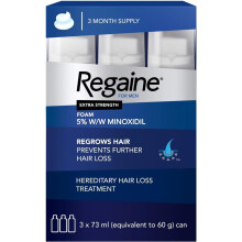 Regaine® For Men Extra Strength Scalp Foam 5% 3x73ml