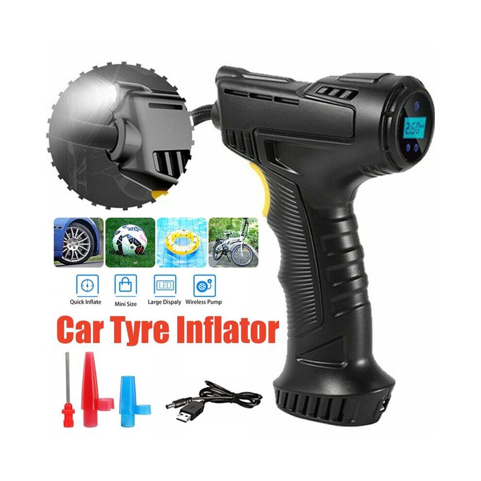12V Electric Car Tyre Inflator Pump Digital Tyre Air Compressor Pump 675648539740