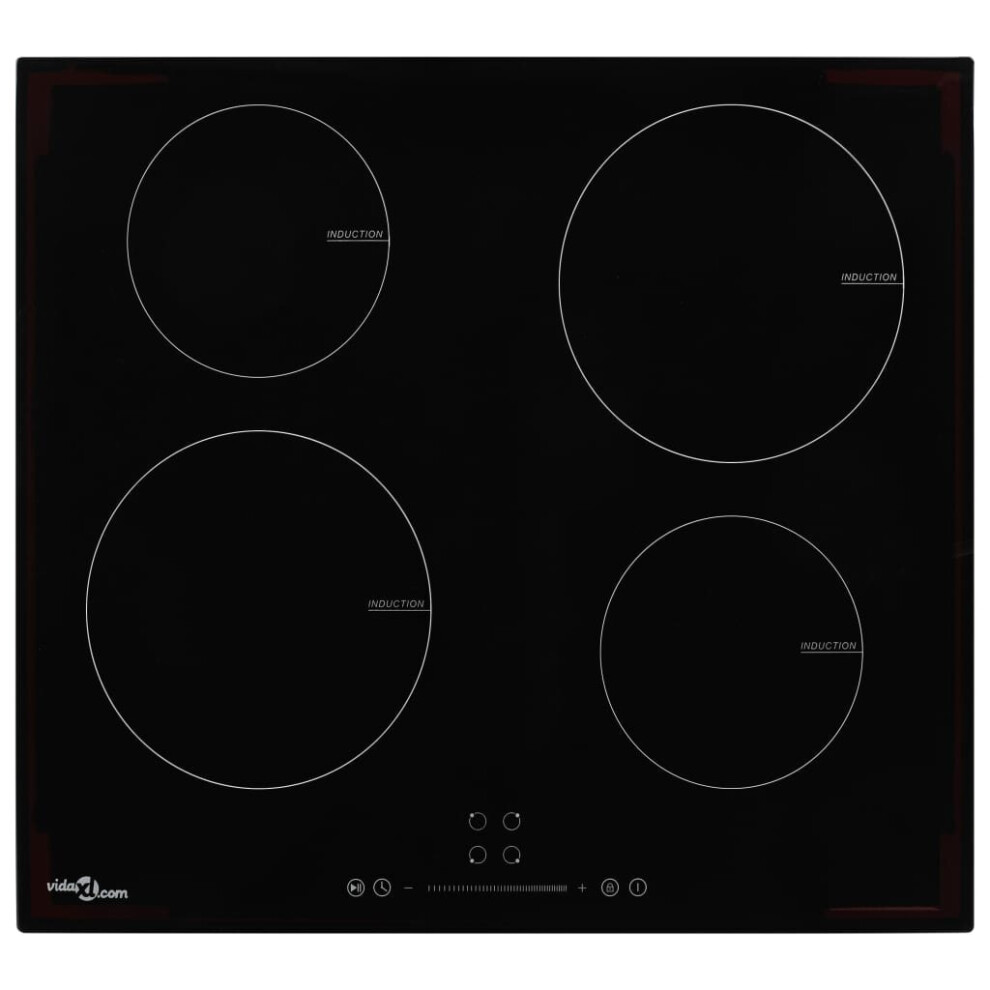 Vidaxl Induction Hob With 4 Burners Touch Control Glass 7000W Kitchen Built-In
