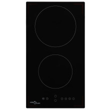 vidaXL Ceramic Hob with 2 Burners Touch Control 3000W Kitchen Built-in Zone