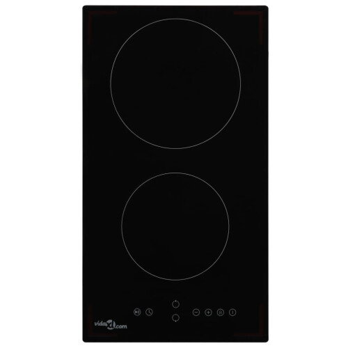 VidaXL vidaXL Ceramic Hob with 2 Burners Touch Control 3000W Kitchen Built-in Zone
