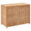 VidaXL vidaXL Solid Walnut Wood Laundry Bin 87.5x46x67cm Clothes Chest Storage Boxes 1