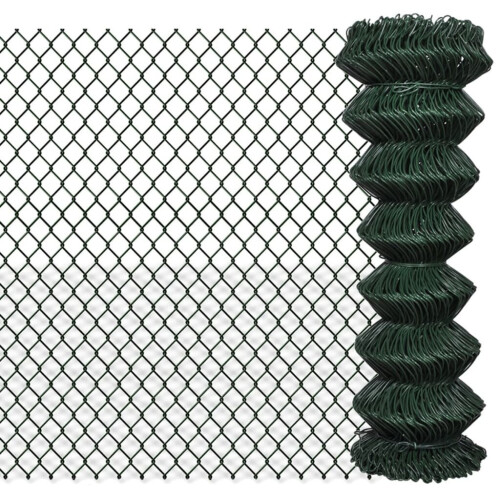 VidaXL vidaXL Maschendrahtzaun Stahl 1,25x25 m