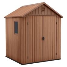Keter Garden Shed Darwin 66 Brown Patio Terrance Organsier Storage Shed House
