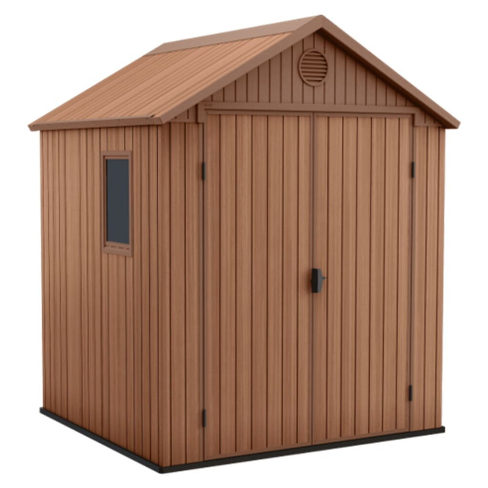 Keter Garden Shed Darwin 66 Brown Patio Terrance Organsier Storage Shed House