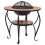 VidaXL vidaXL Mosaic Fire Pit Table Terracotta Ceramic Barbecue BBQ Tables Fireplace 1