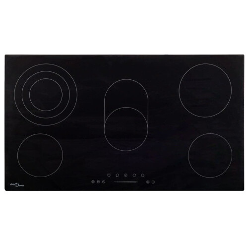 VidaXL vidaXL Ceramic Hob with 5 Burners Touch Control 77 cm 8500 W Kitchen Cooker