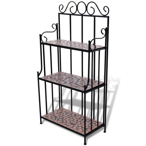 VidaXL vidaXL Pflanzenständer Mosaik Terracotta