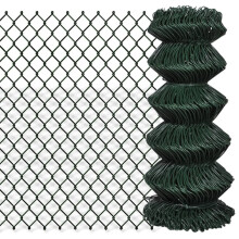 vidaXL Chain Fence 0.8x15m Green Garden Patio Wire Mesh Panel Fencing Barrier