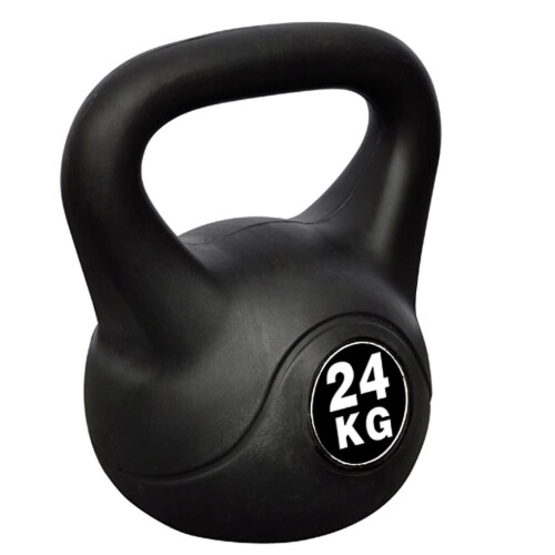 VidaXL Kettlebell Kettle Bell Weight Plates 24kg Workout Quality Plastic Coated
