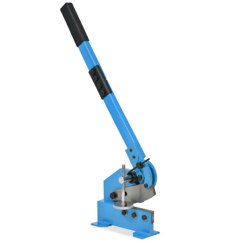 vidaXL Hand Lever Shear 125mm Blue Rebar Metal Cutter Manual Shearing Machine