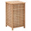 VidaXL vidaXL Solid Walnut Wood Laundry Bin 39x39x65cm Clothes Chest Storage Boxes 1