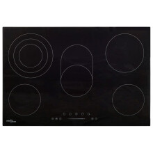 vidaXL Ceramic Hob with 5 Burners Touch Control 90 cm 8500 W Kitchen Cooker