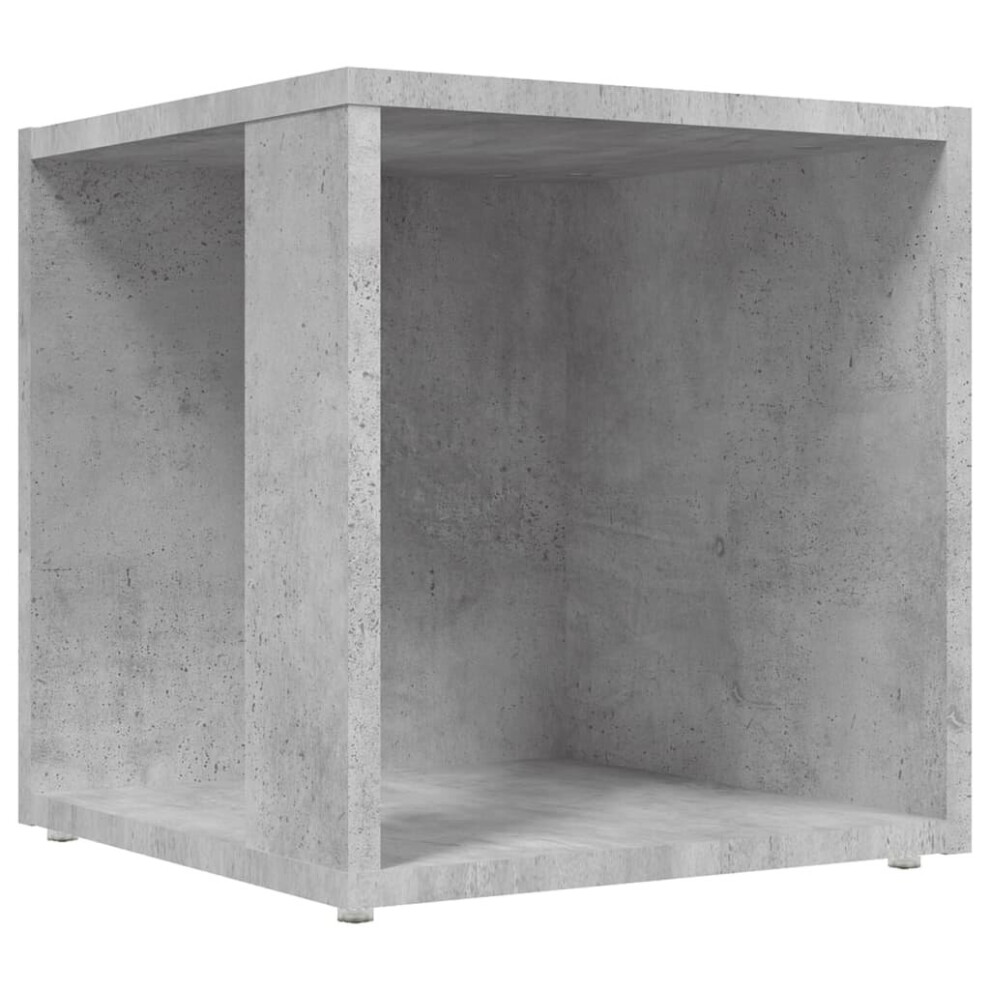 vidaXL Side Table Concrete Grey Engineered Wood Corner Cabinet End Sofa Table