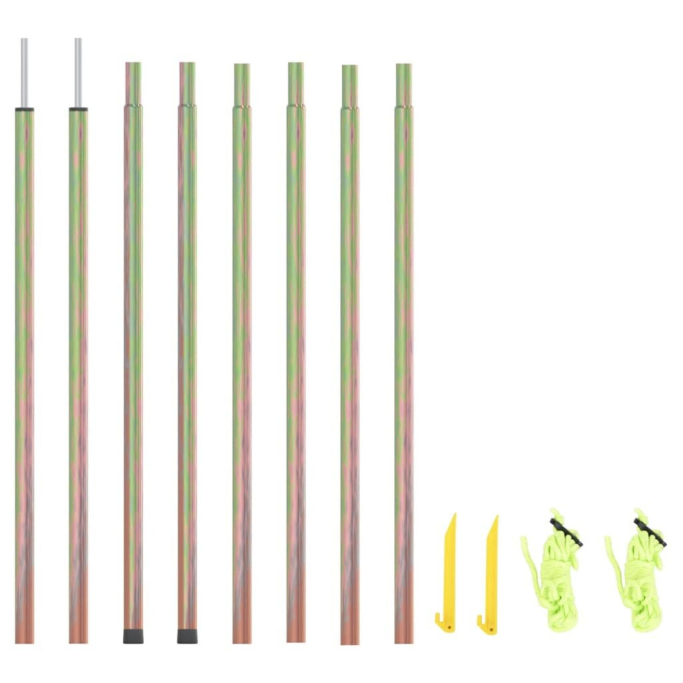 Vidaxl 2X Sunshade Sail Poles Galvanised Steel Outdoor Patio Tent Awning Stick