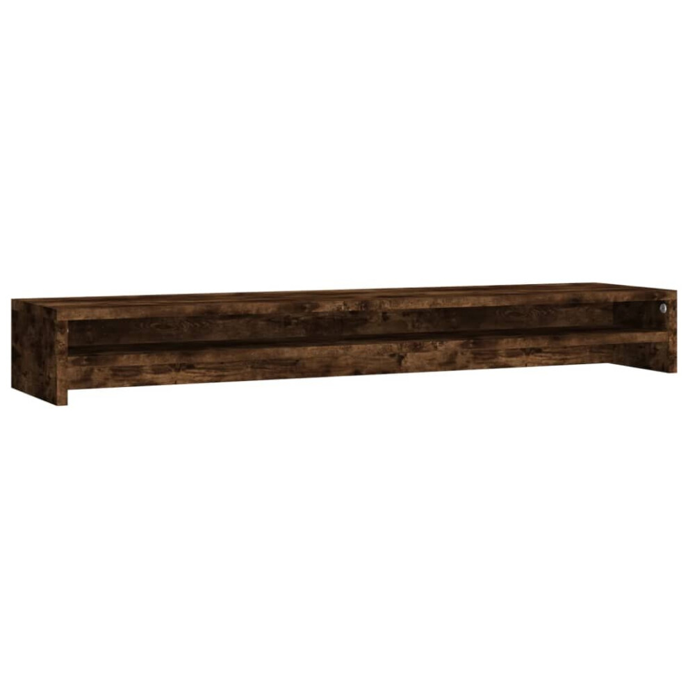 (smoked oak) vidaXL Monitor Stand Screen Display Computer Desktop Laptop Engineered Wood