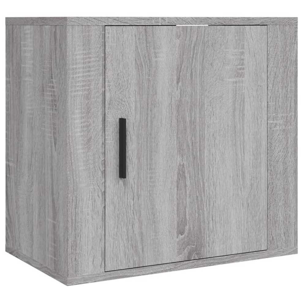 Vidaxl (Grey Sonoma, 1 X Bedside Cabinet) 1/2X Wall-Mounted Bedside Cabinet Floating Nightstand Multi Colours