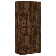 (smoked oak) vidaXL Wardrobe Clothing Cabinet Hanger Clothes Organiser Unit Engineered Wood
