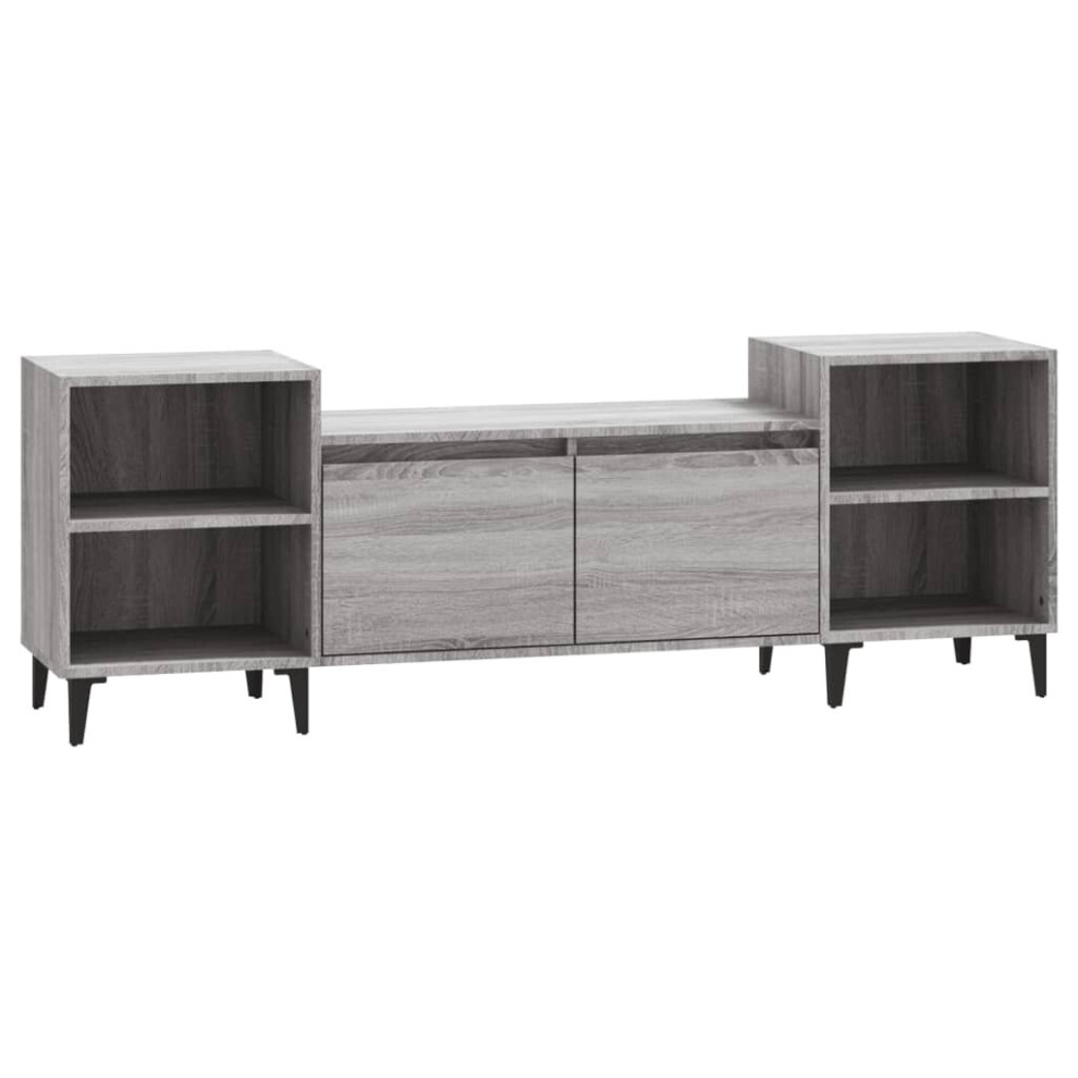 (Grey sonoma) vidaXL TV Cabinet Engineered Wood TV Console Media Sideboard Multi Colours