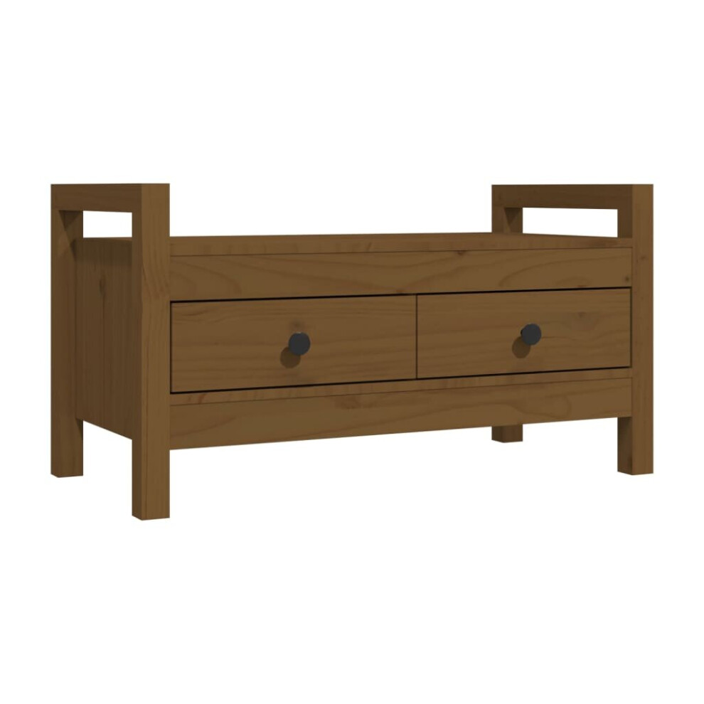 Vidaxl (Honey 80 X 40 X 43 Cm) Solid Wood Pine Hall Bench Chair Multi Colours 80X40x43 Cm/80X40x60 Cm Brown