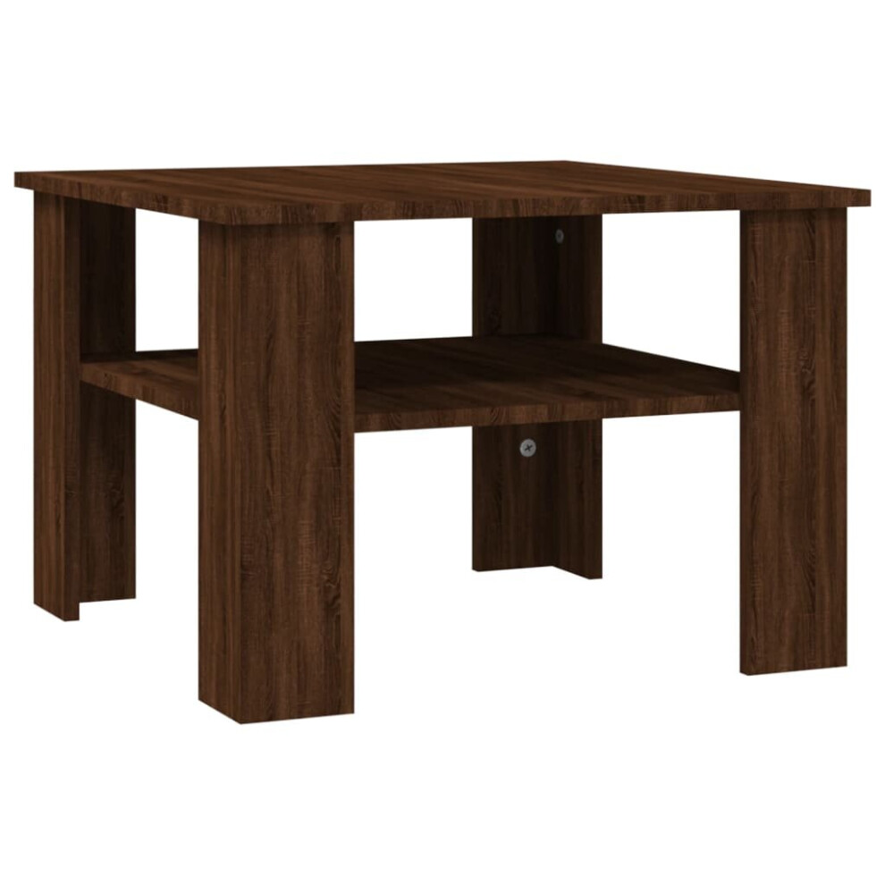 (Brown oak) vidaXL Coffee Table Engineered Wood Couch Side Dining Furniture Multi Colours