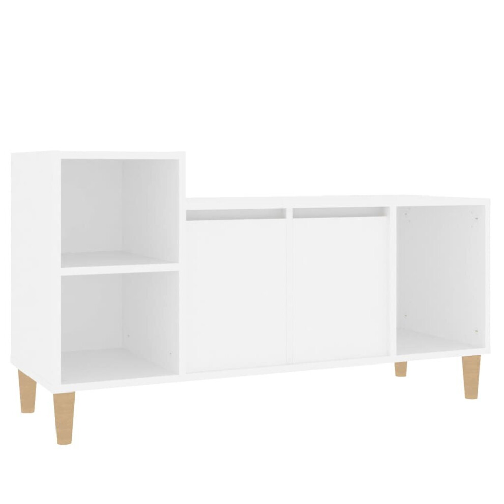 (White) vidaXL TV Cabinet Engineered Wood Indoor HiFi Cabinet TV Unit Multi Colours