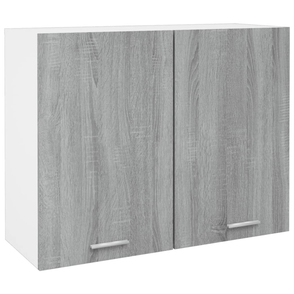 (grey sonoma) vidaXL Hanging Cabinet Engineered Wood Indoor Storage Cabinet Multi Colours