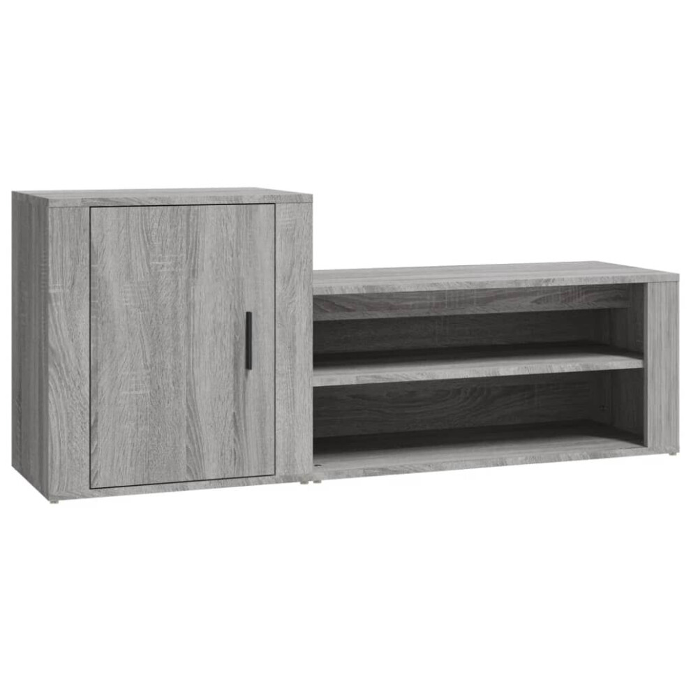 (Grey sonoma) vidaXL Shoe Cabinet Engineered Wood Home Shoe Storage Organiser Multi Colours