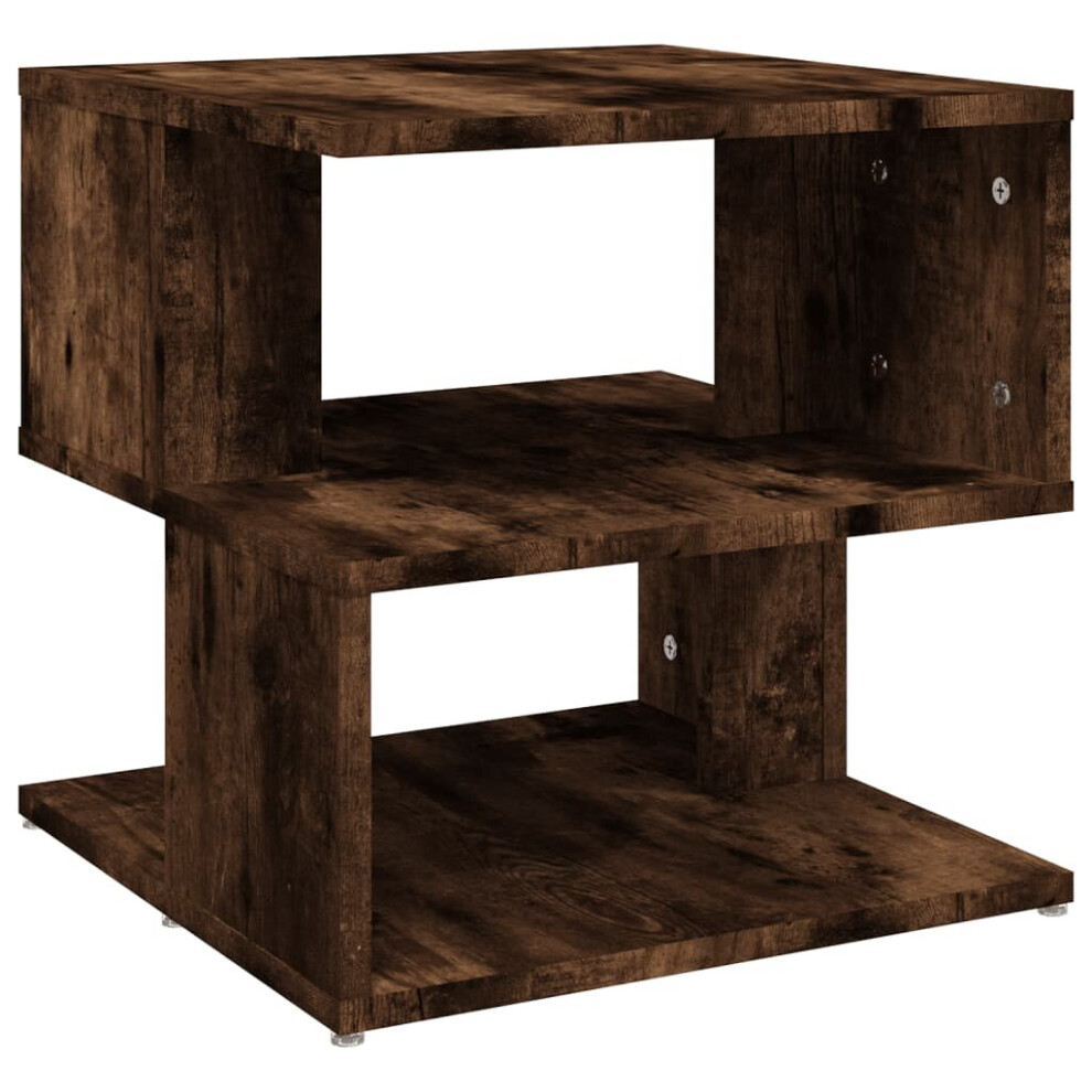 Vidaxl (Smoked Oak) Side Table Engineered Wood Living Room Couch End Table Multi Colours
