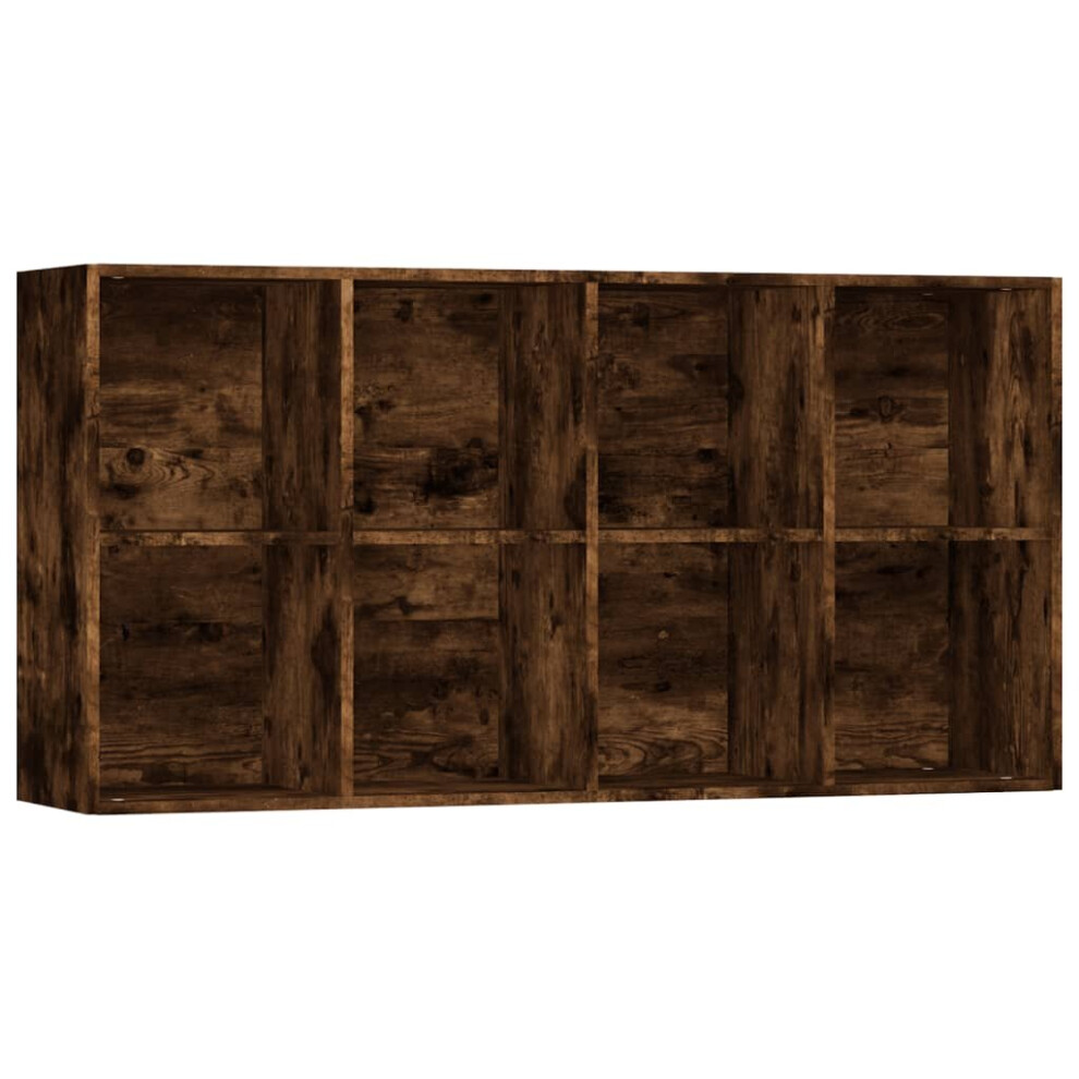 (Smoked oak) vidaXL Book Cabinet/TV Cabinet Engineered Wood Highboard Cupboard Bookshelf